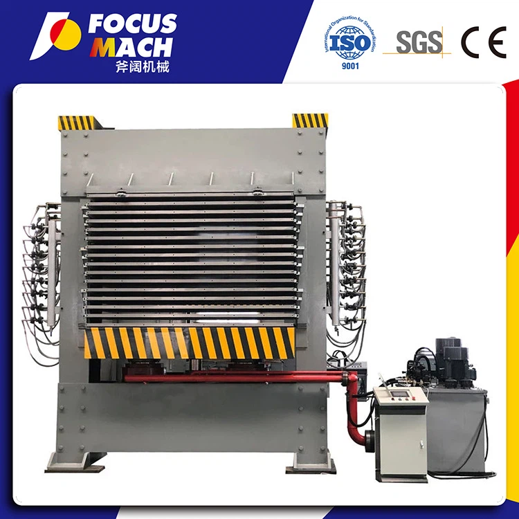 Prensa de madera contrachapada en caliente de 600 toneladas