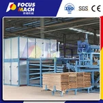 Máquina de secadora de chapa de madera contrachapada de 4 cubierta