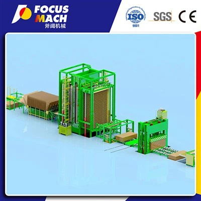 Máquina de prensado en caliente LVL